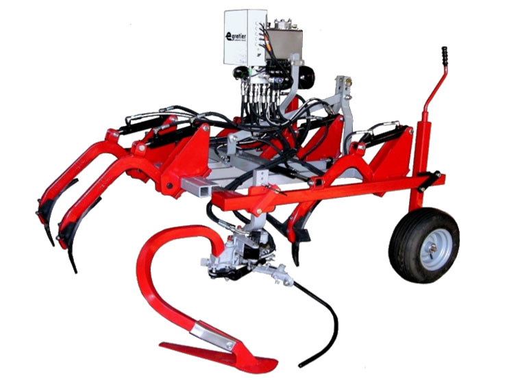 Cadre cultivateur relevable CV6, idéal pour les cultures alternant rangs travaillés et rangs enherbés