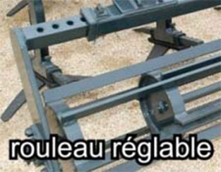 Cadre cultivateur tout terrain Egretier : rouleau réglable en option